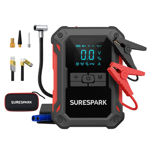 Surepark Portable Car Jump Starter with Air Compressor